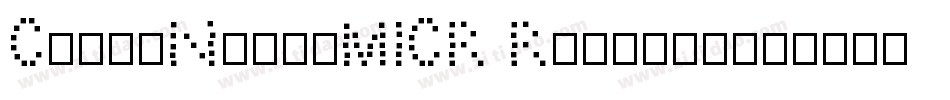CheckNums-MICR Regular字体转换
